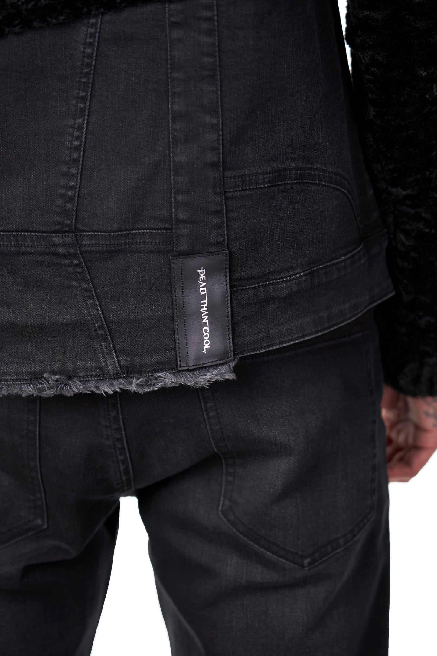 Black Sherpa Split Jacket