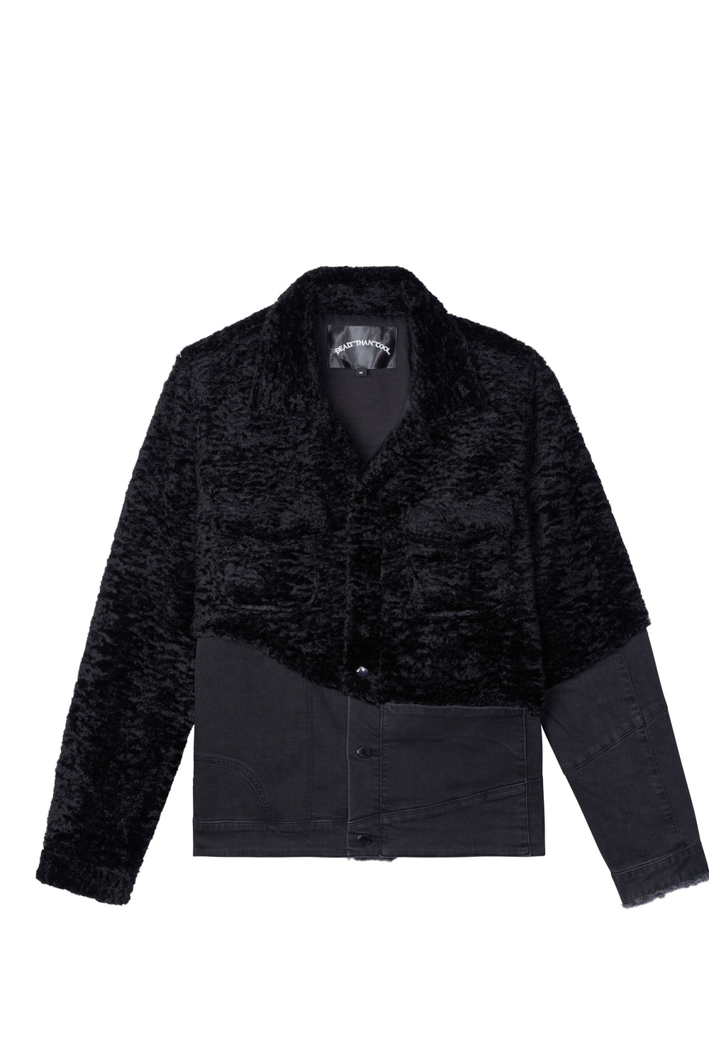 Black Sherpa Split Jacket