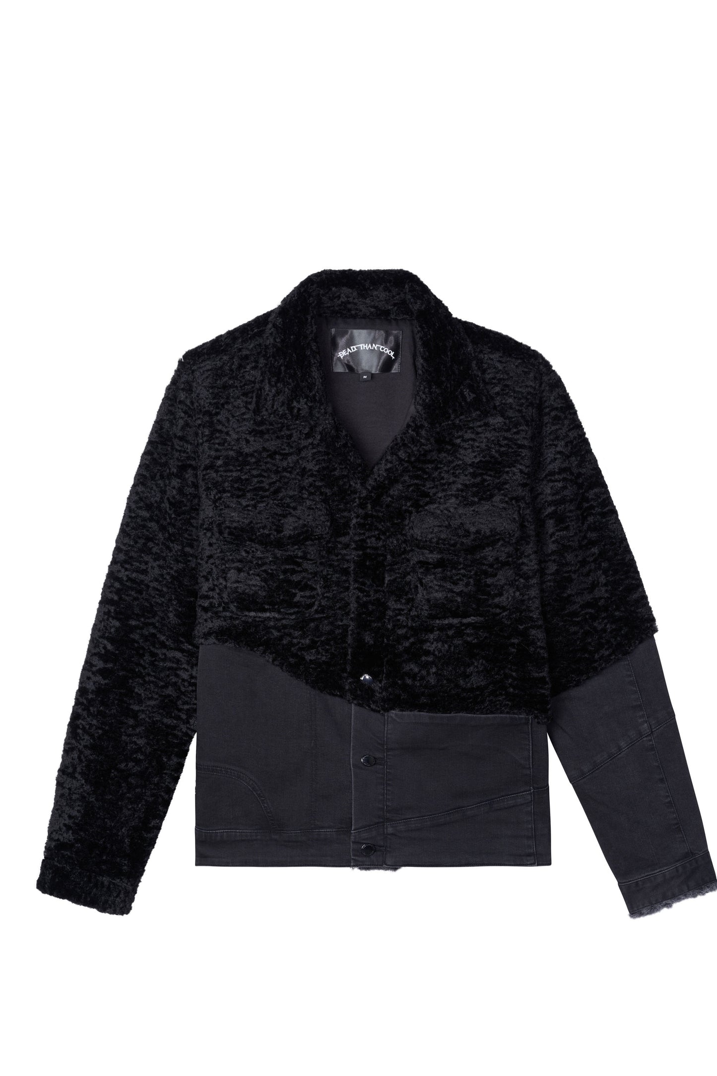 Black Sherpa Split Jacket