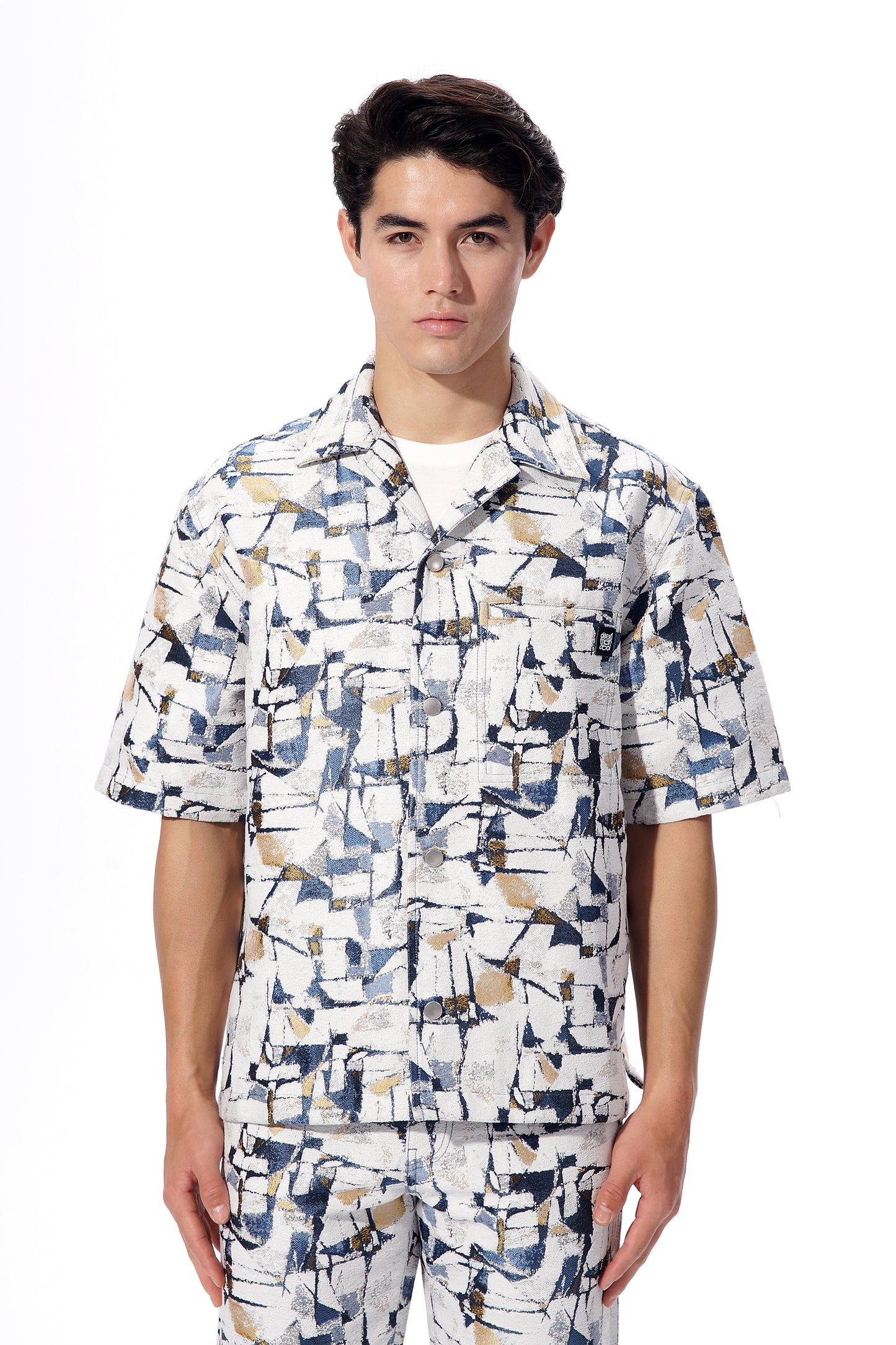 Abstract Jacquard Shirt