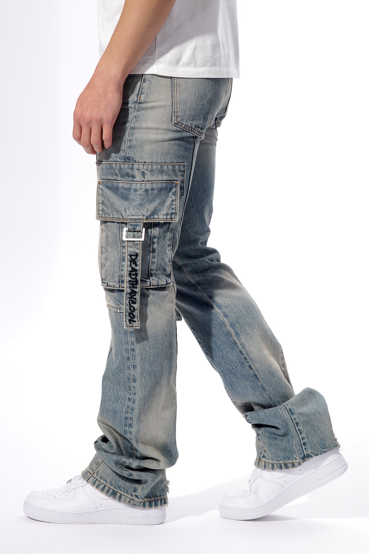 Nomad Blue Cargo Jeans