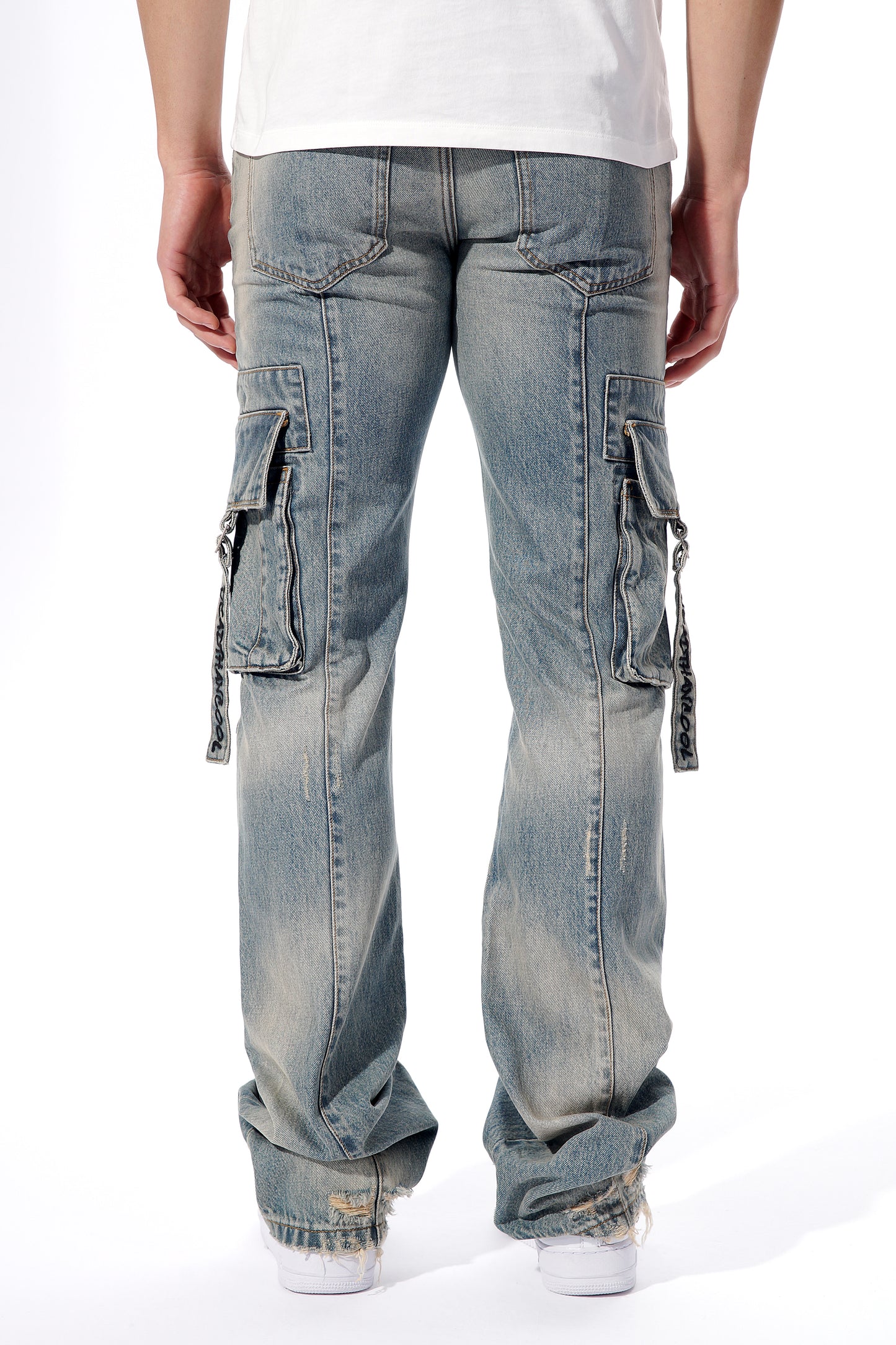 Nomad Blue Cargo Jeans