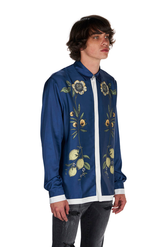 Botanical Blue Shirt