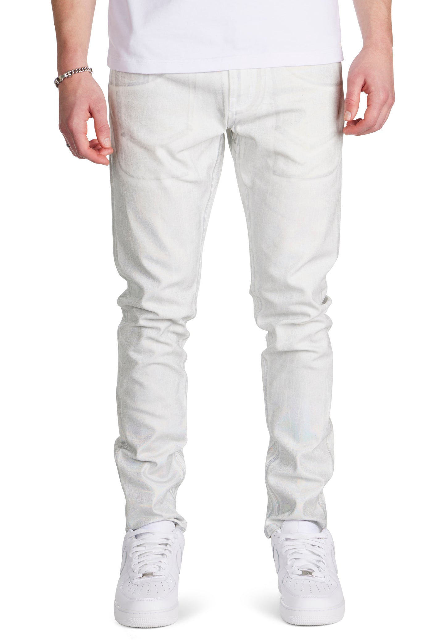White Foil Jean