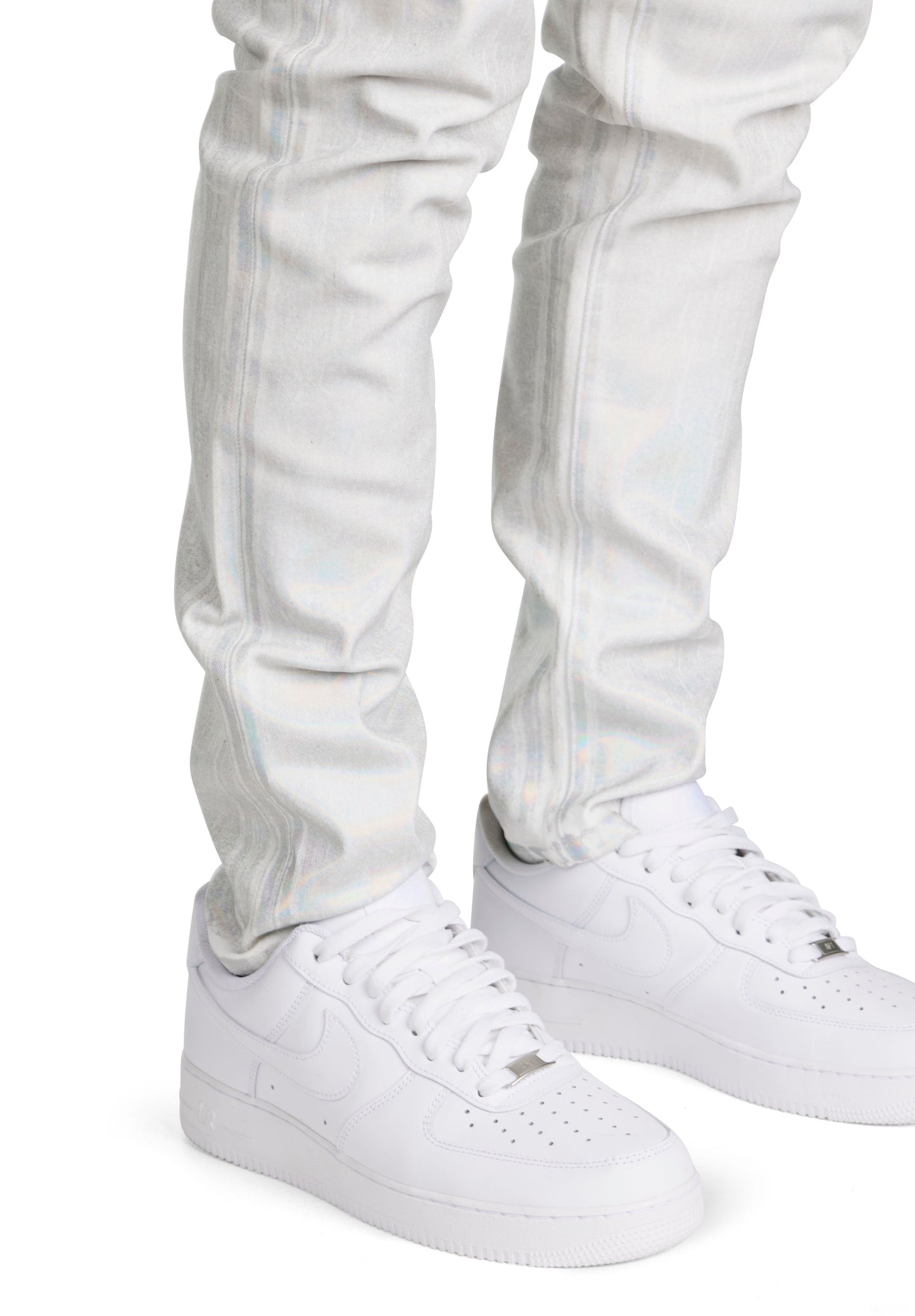 White Foil Jean