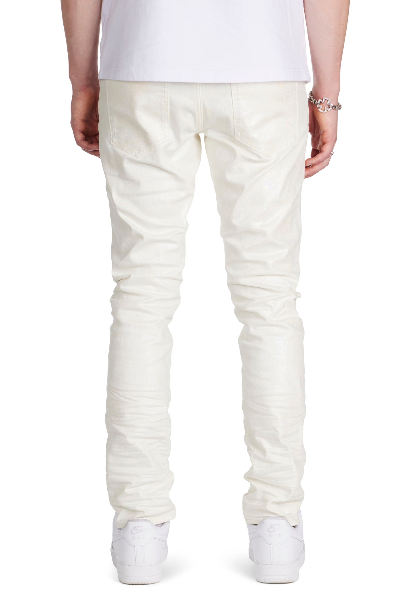 White Foil Jean