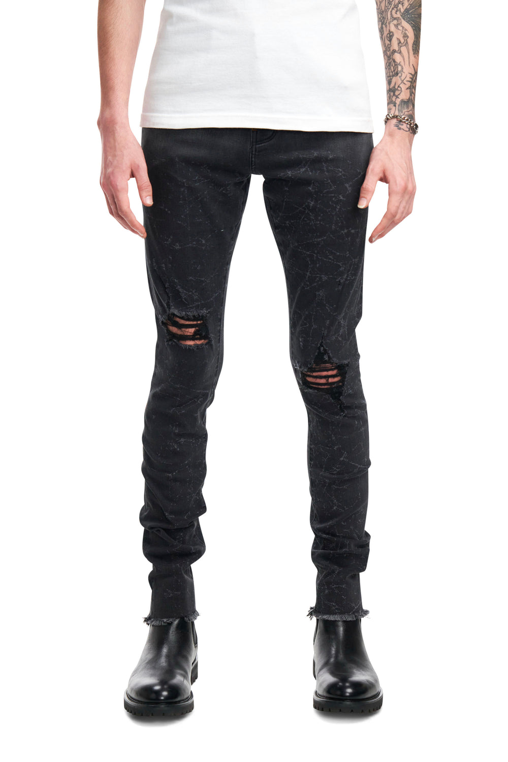 Black Overwash Jean