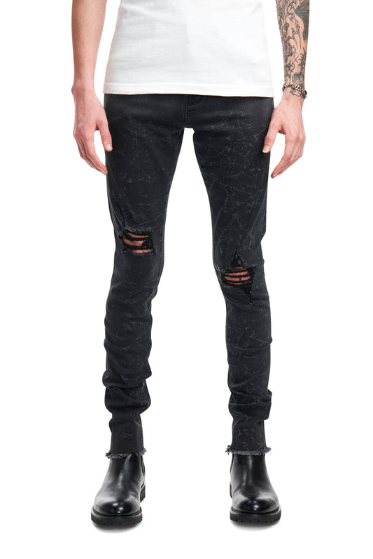 Black Overwash Jean
