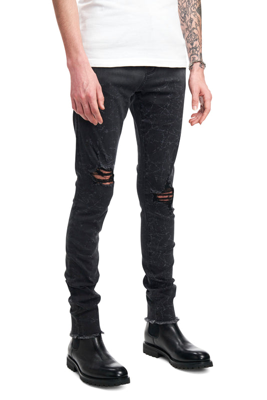 Black Overwash Jean