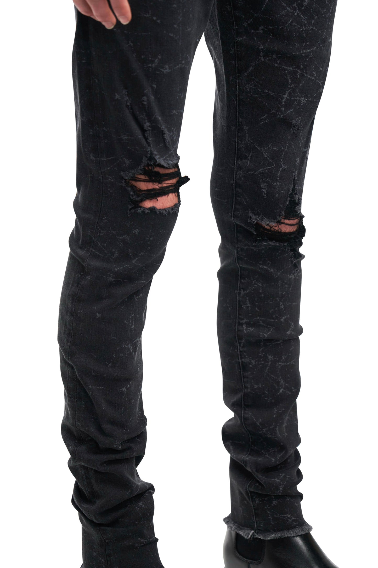 Black Overwash Jean