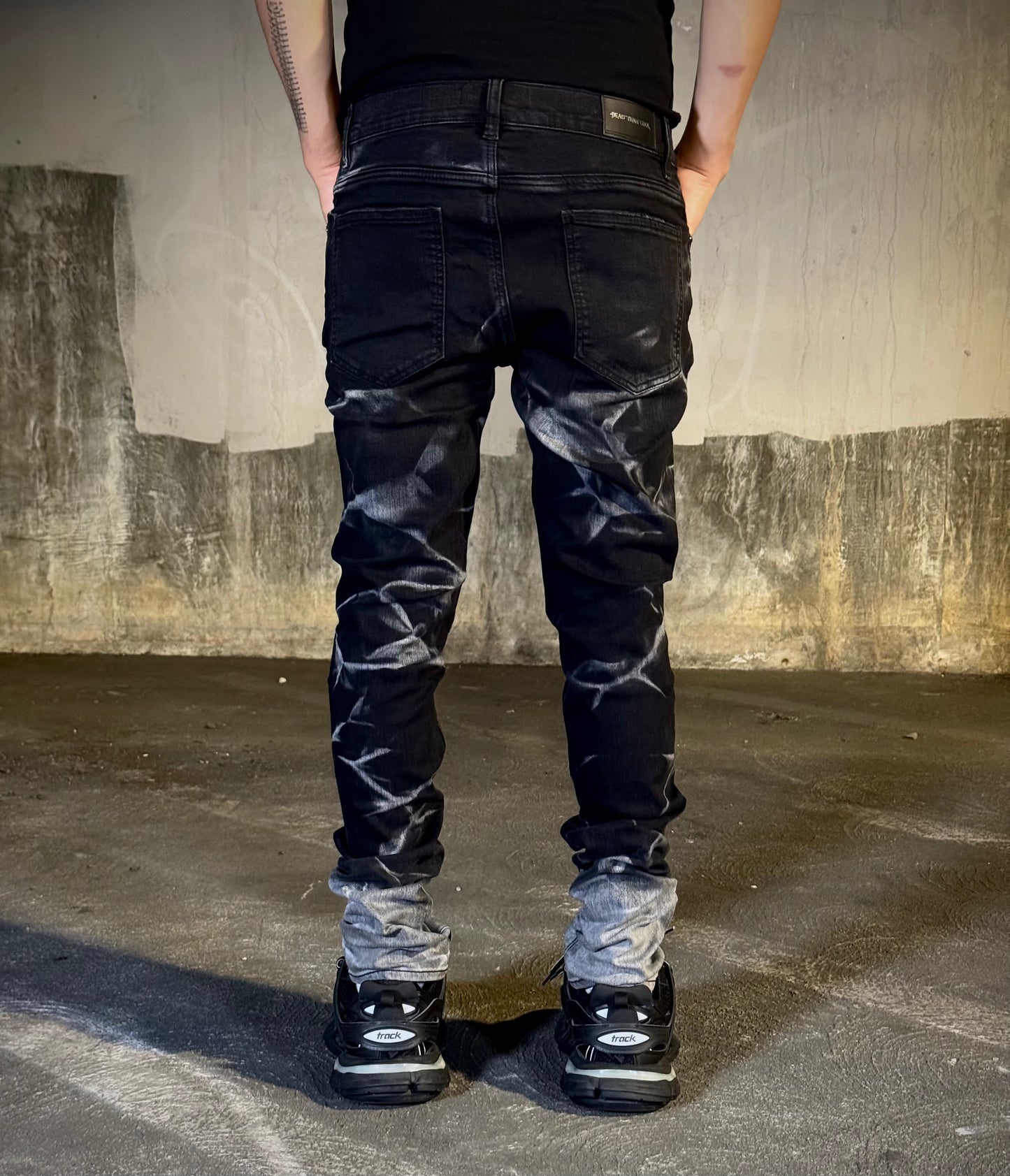 Black Marble Wash Jean