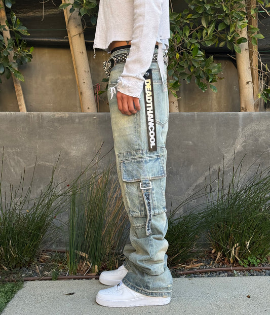 Nomad Blue Cargo Jeans