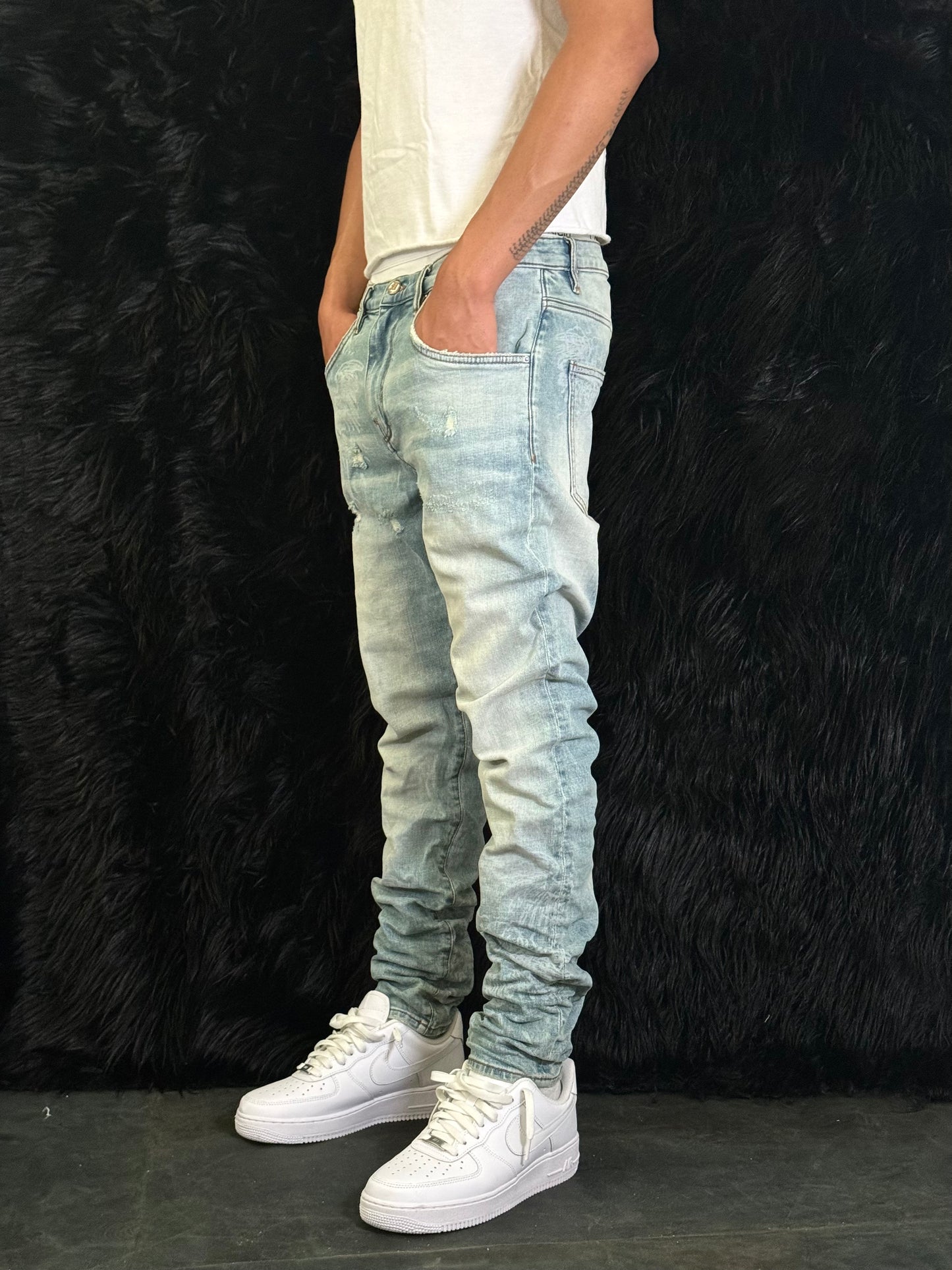 Stone Wash Wings Jean