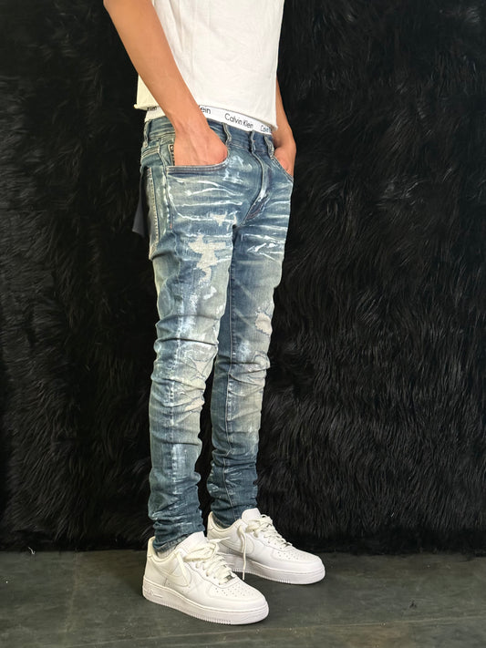 Paint Splatter Jean