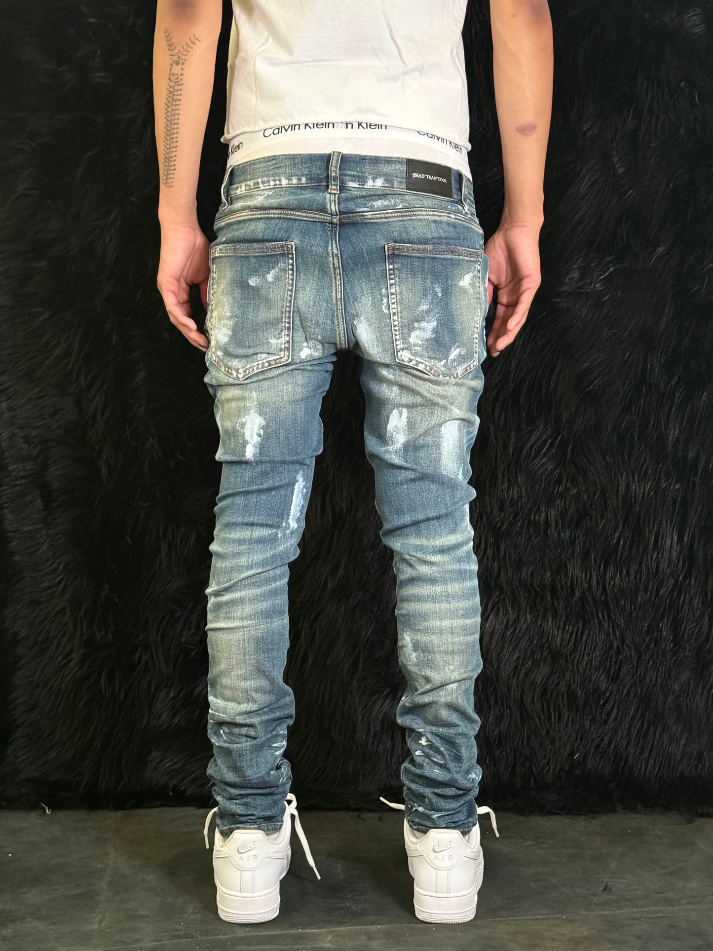 Paint Splatter Jean