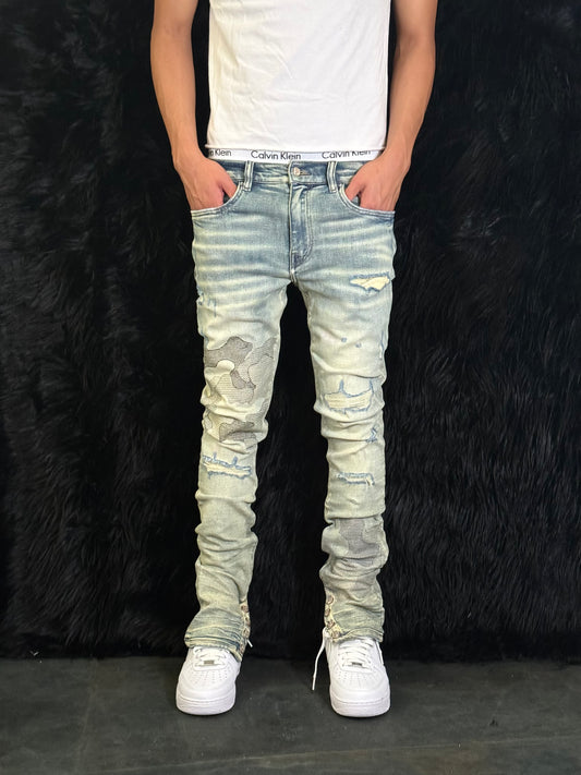 Camo Embroidery Jean