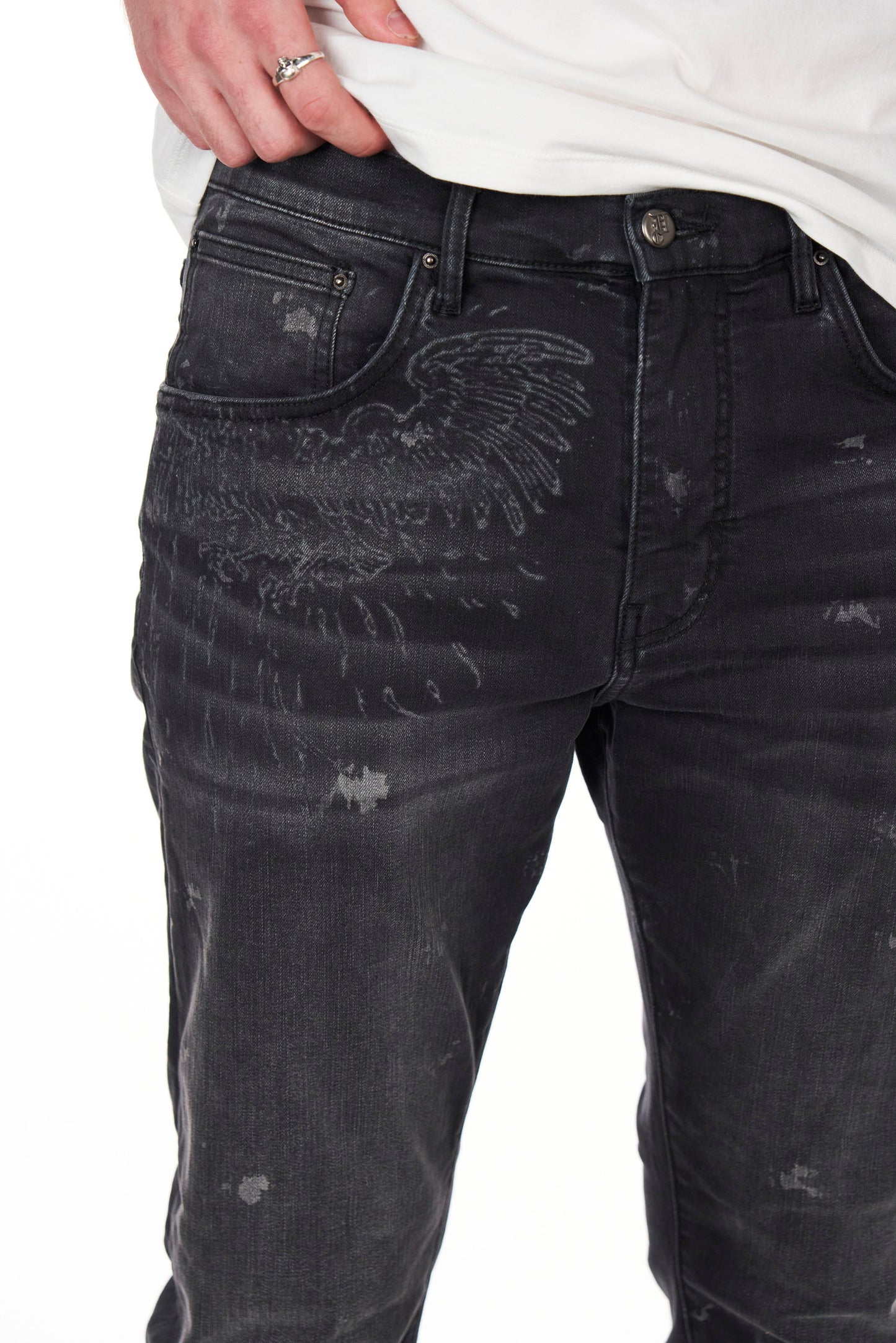 Wings Print Jean