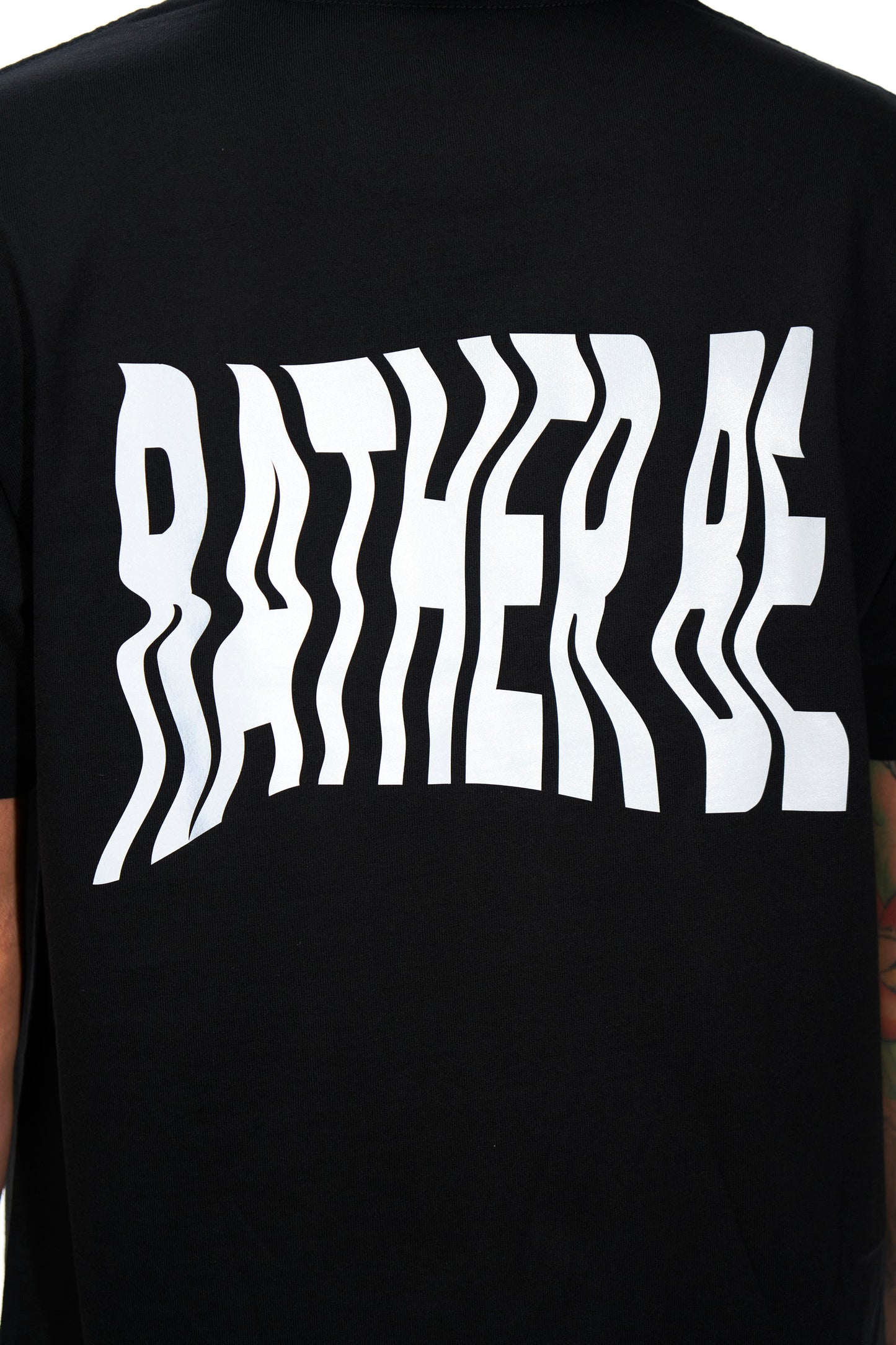 Black Distorted Rather Be Tee