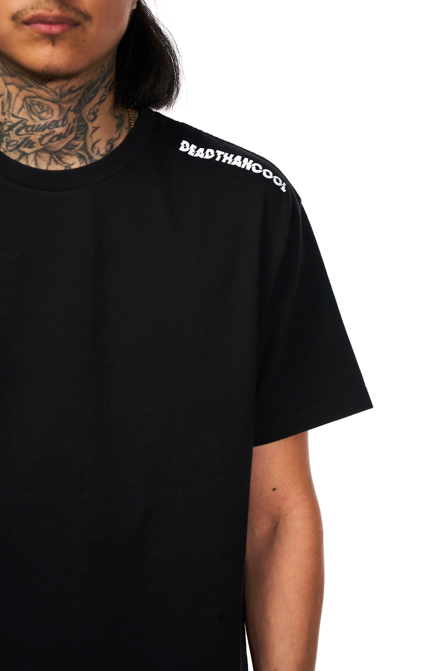 Black Distorted Rather Be Tee