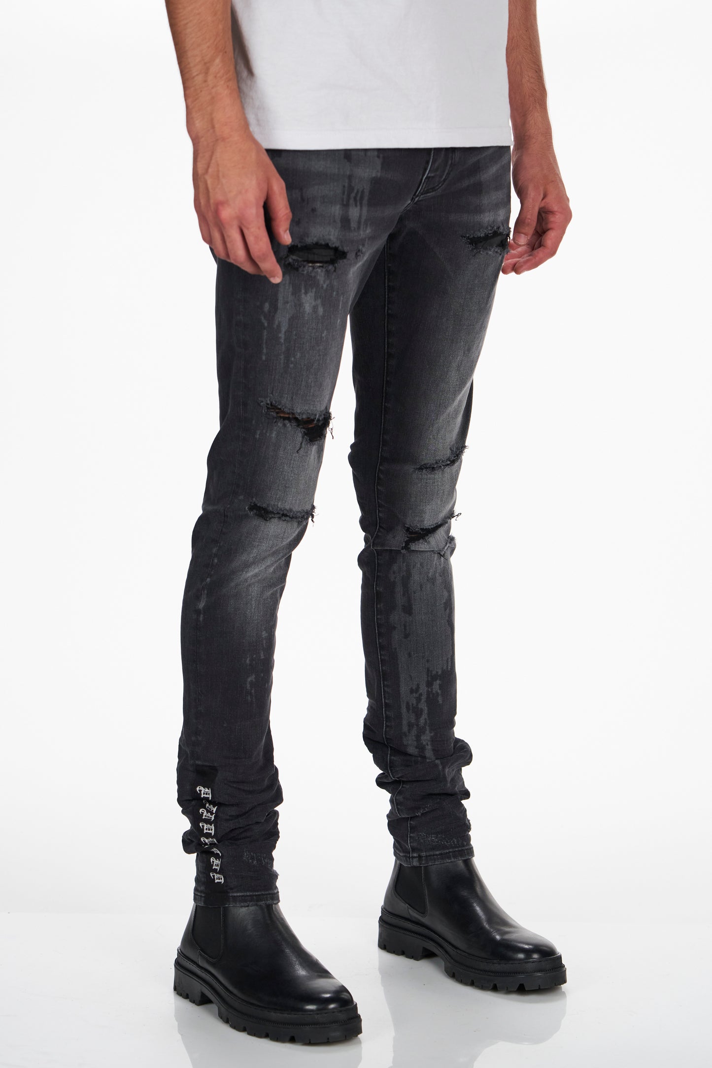 Laser Paint Splatter Jean