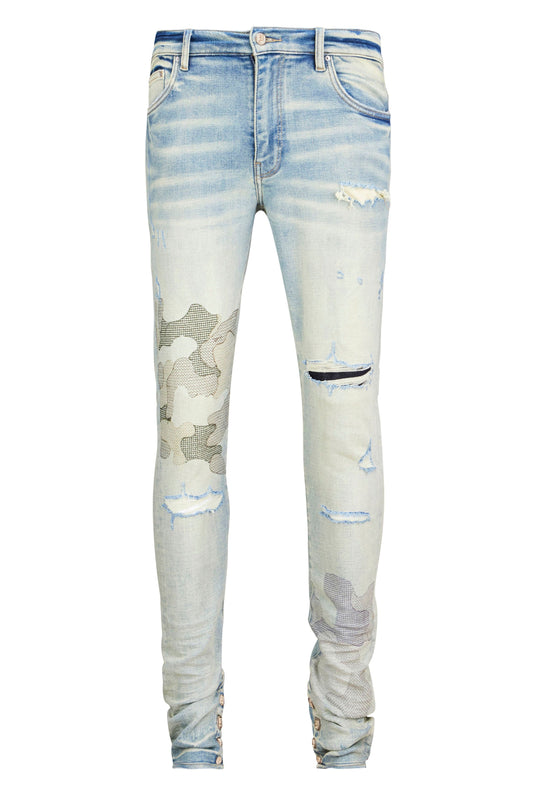 Camo Embroidery Jean