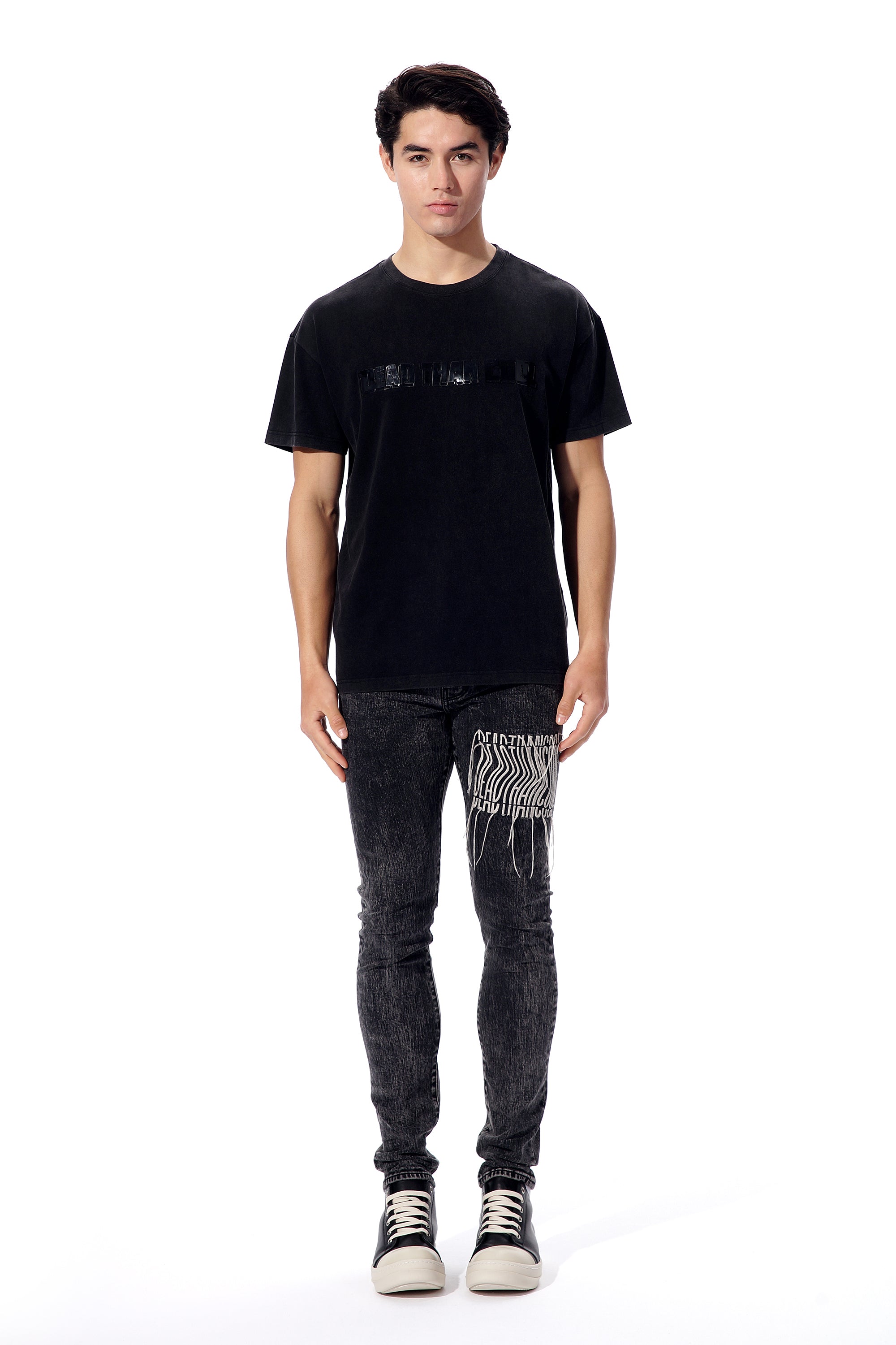 Obsidian Black Logo Tee – Dead. Than. Cool.