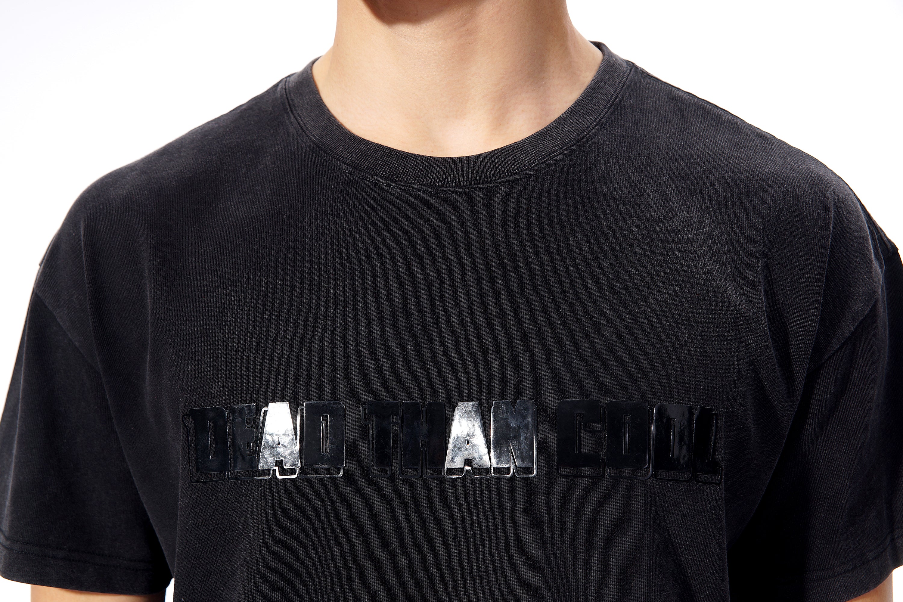 Obsidian Black Logo Tee – Dead. Than. Cool.