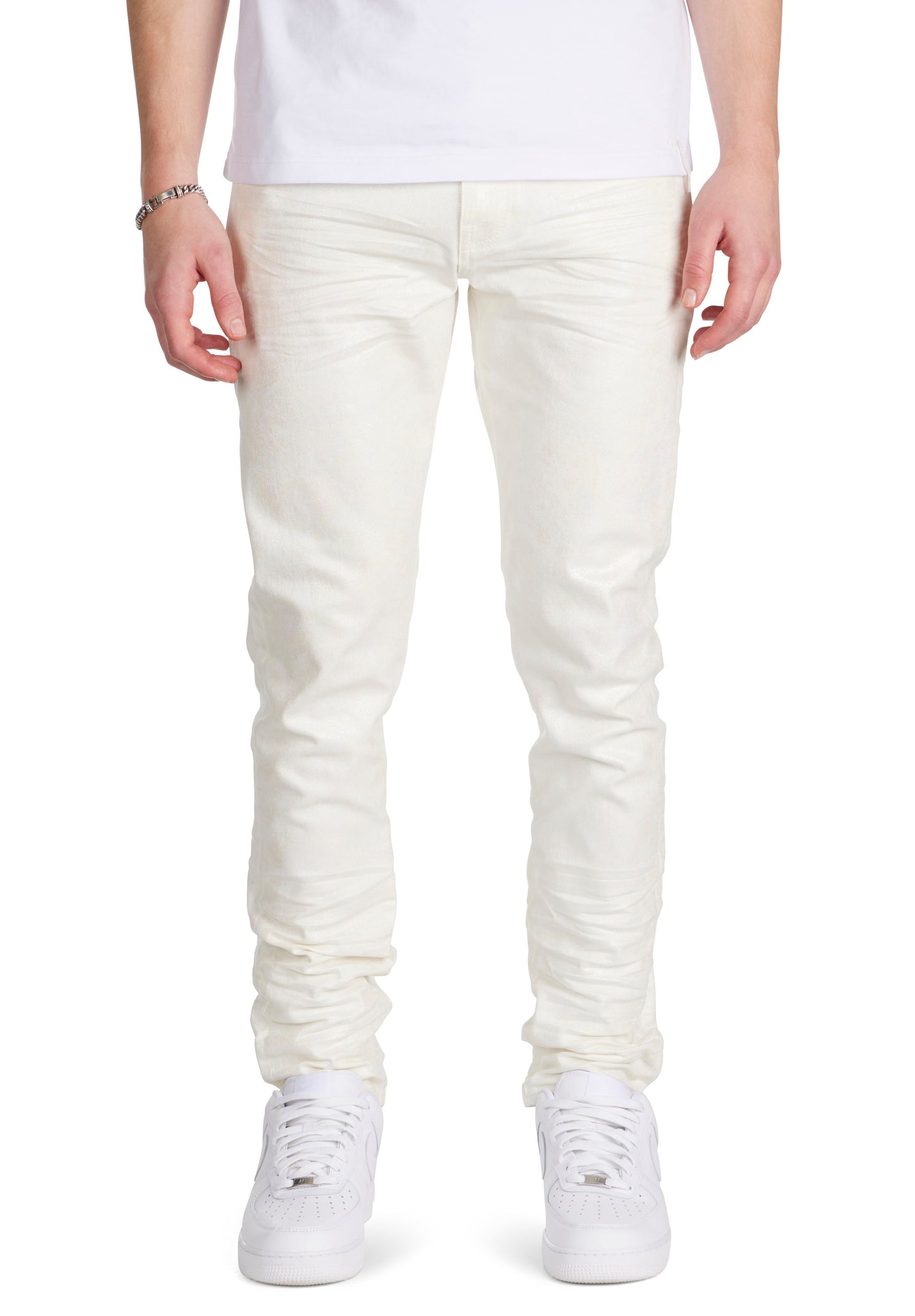 White Foil Jean
