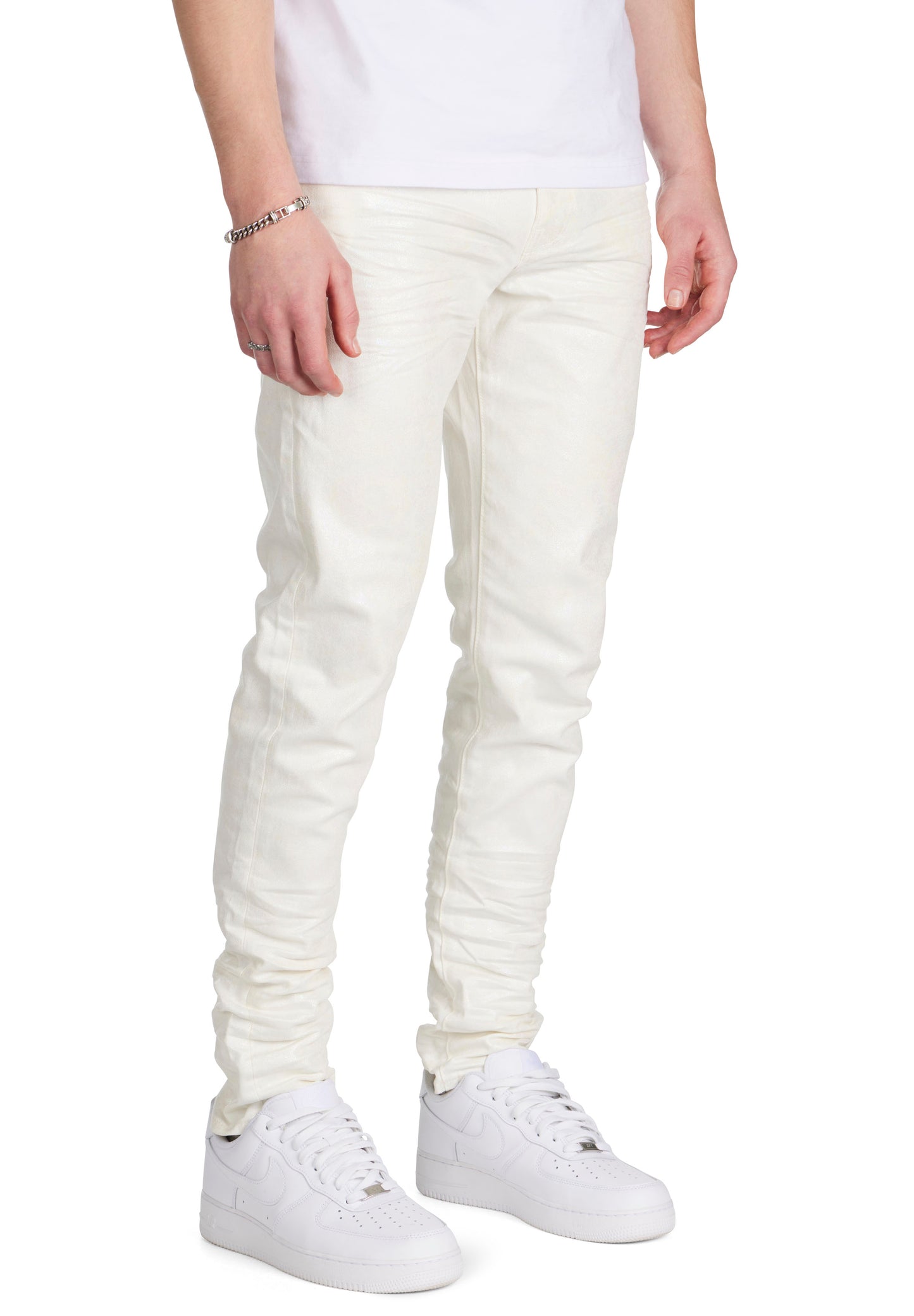 White Foil Jean