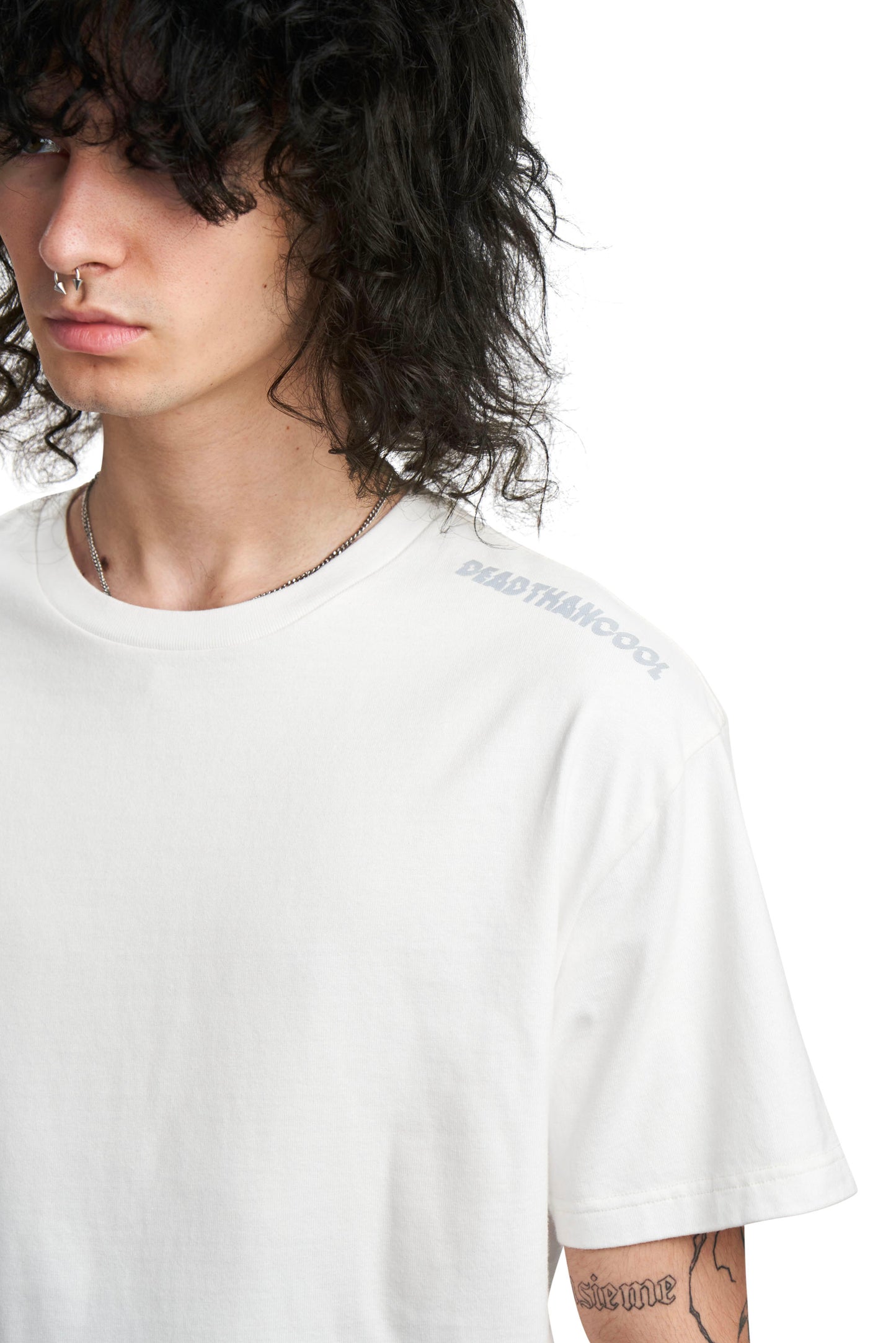 White Distorted Rather Be Tee
