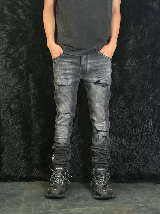 Laser Paint Splatter Jean