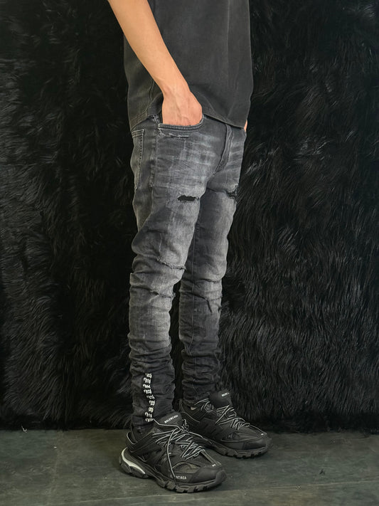Laser Paint Splatter Jean