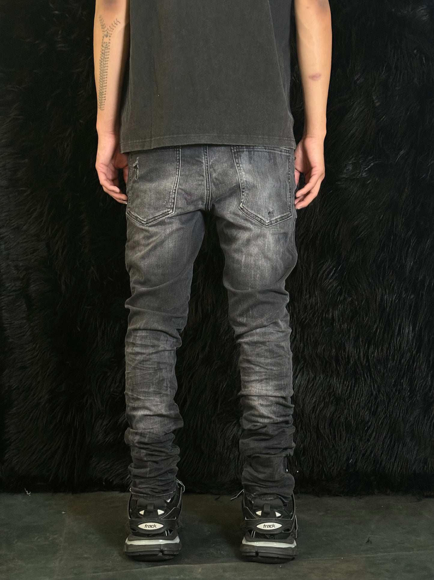 Laser Paint Splatter Jean