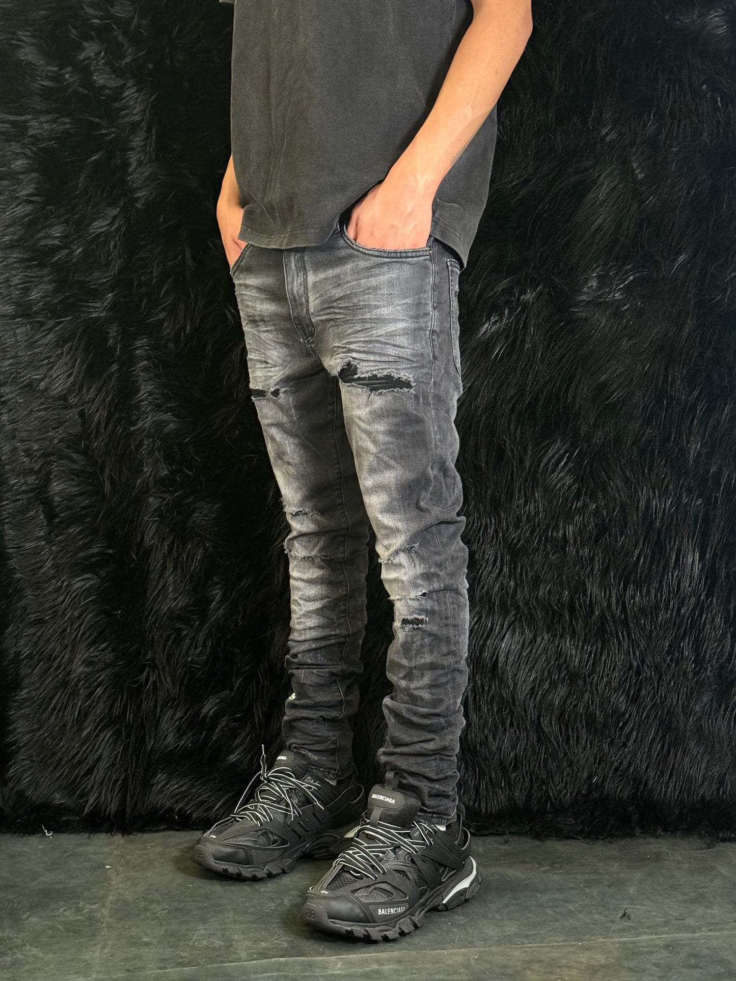 Laser Paint Splatter Jean