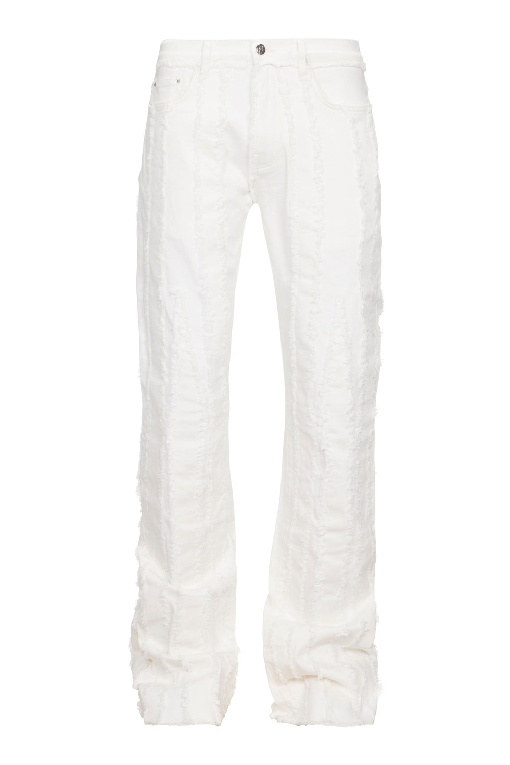 White Fray Bootcut