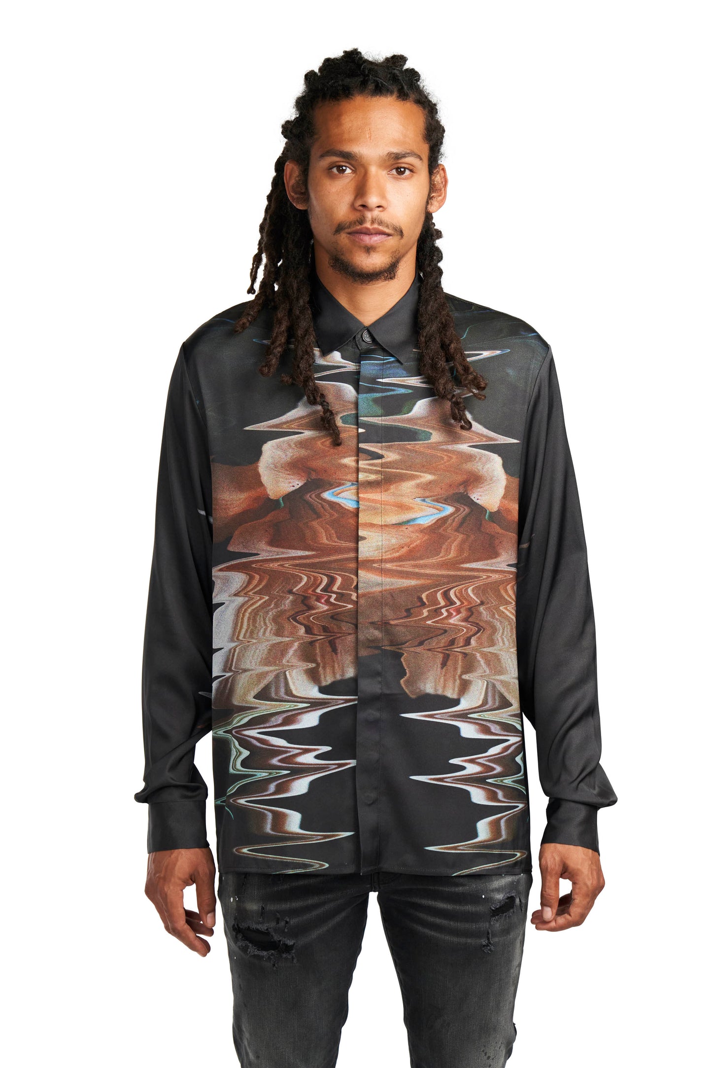 Distorted Floral Shirt